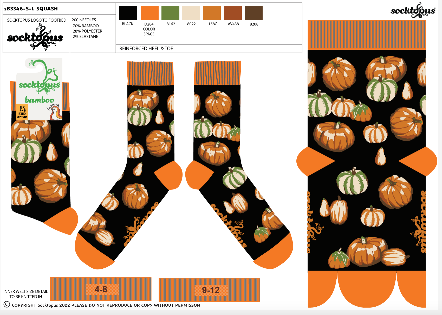 Squash Bamboo Socks