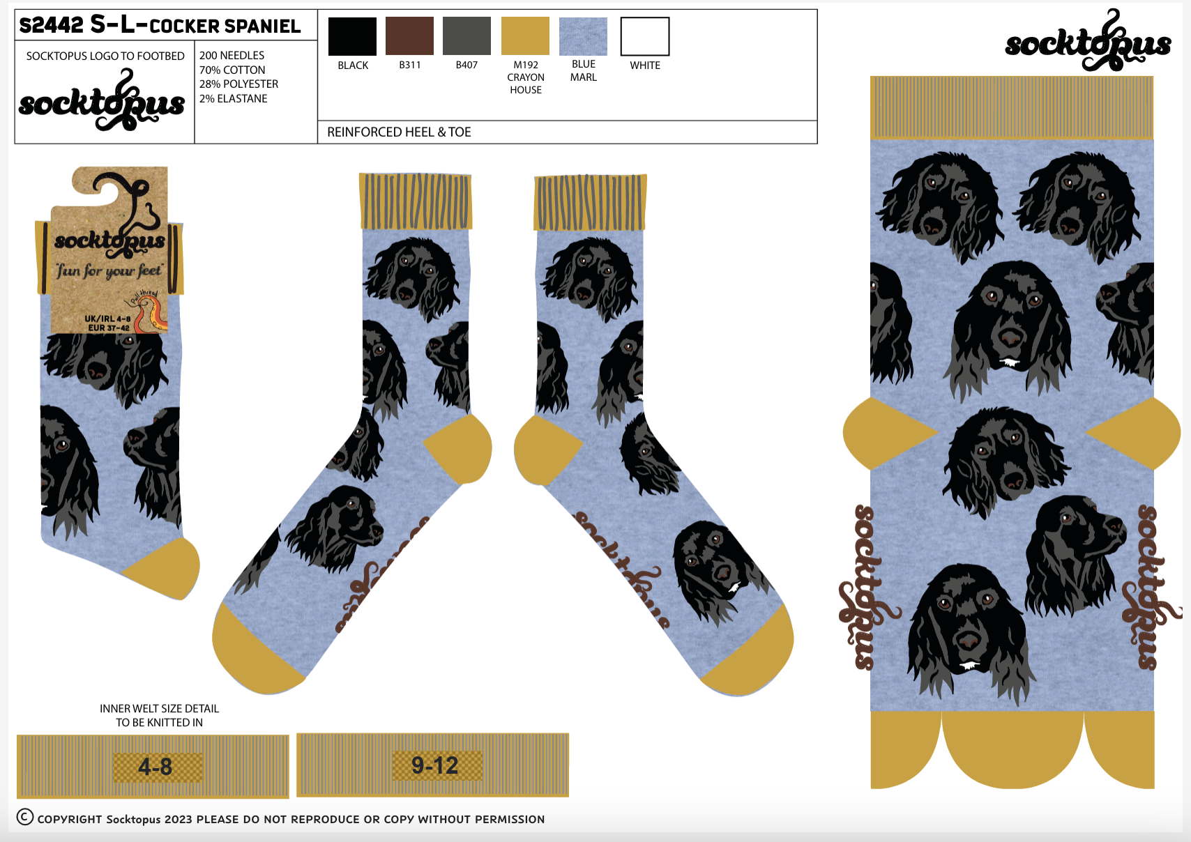 Cocker Spaniel Socks