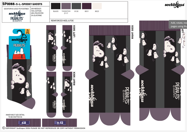 Spooky Ghosts Socks - Peanuts