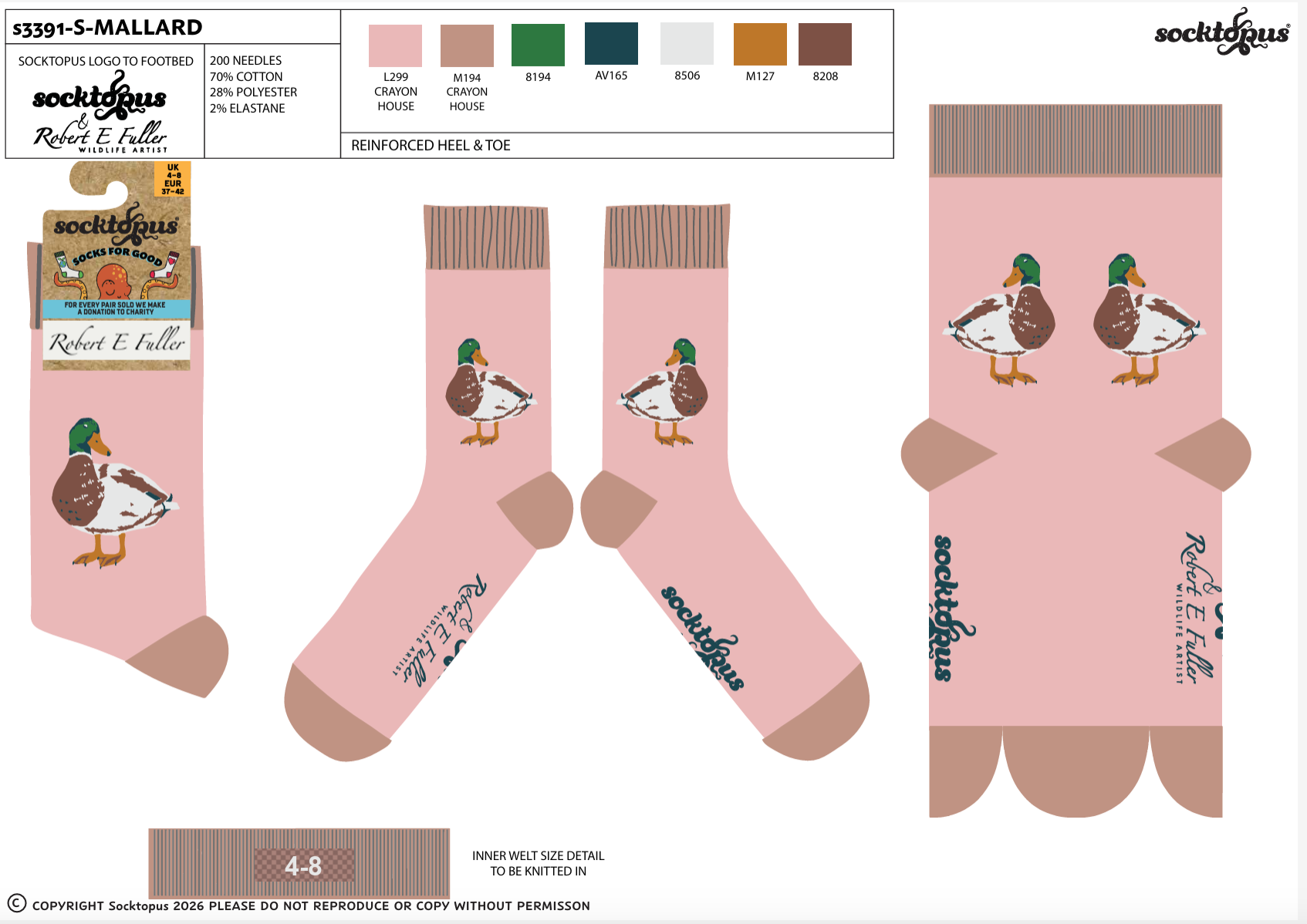 Mallard Socks - Robert E Fuller