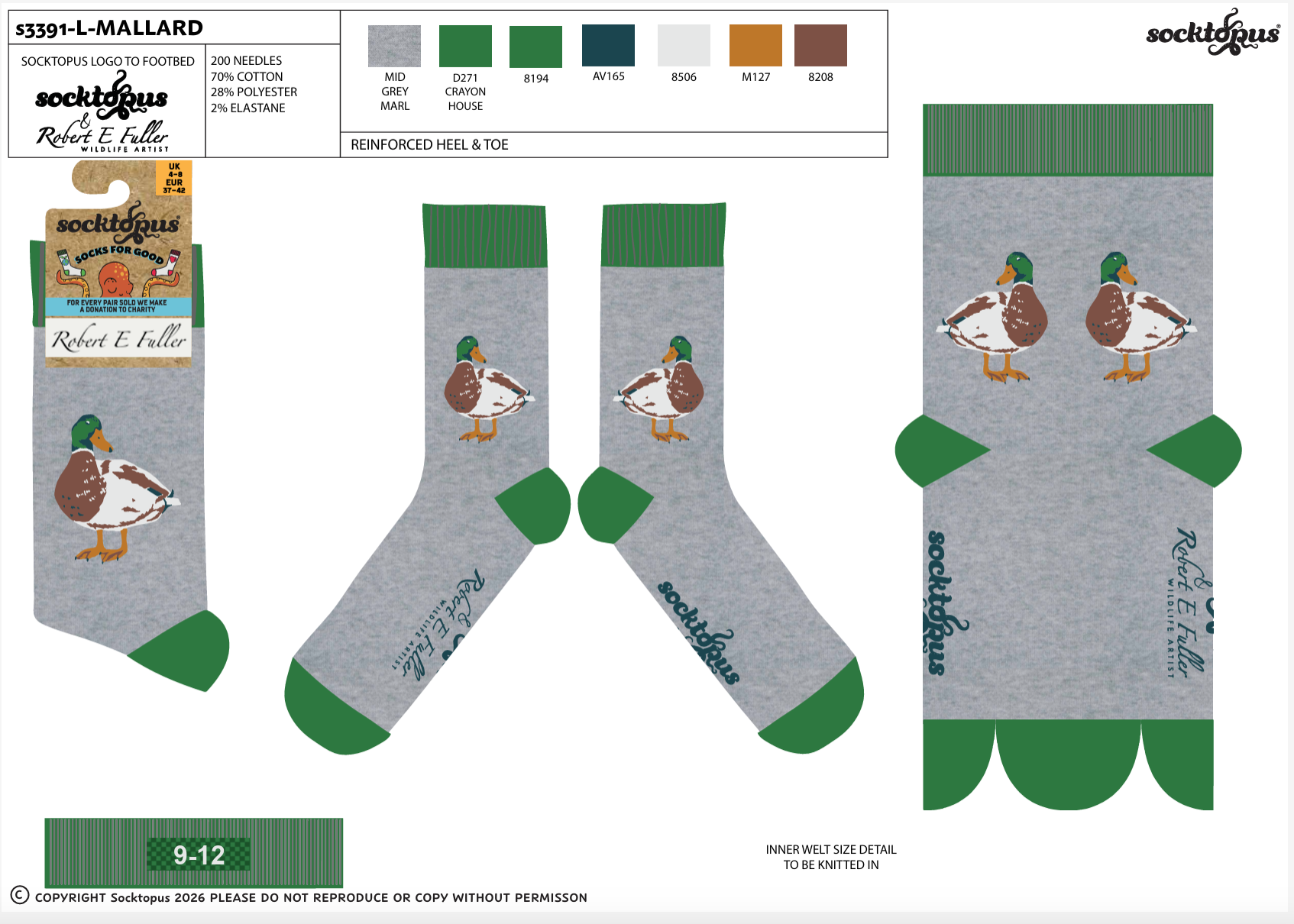 Mallard Socks - Robert E Fuller