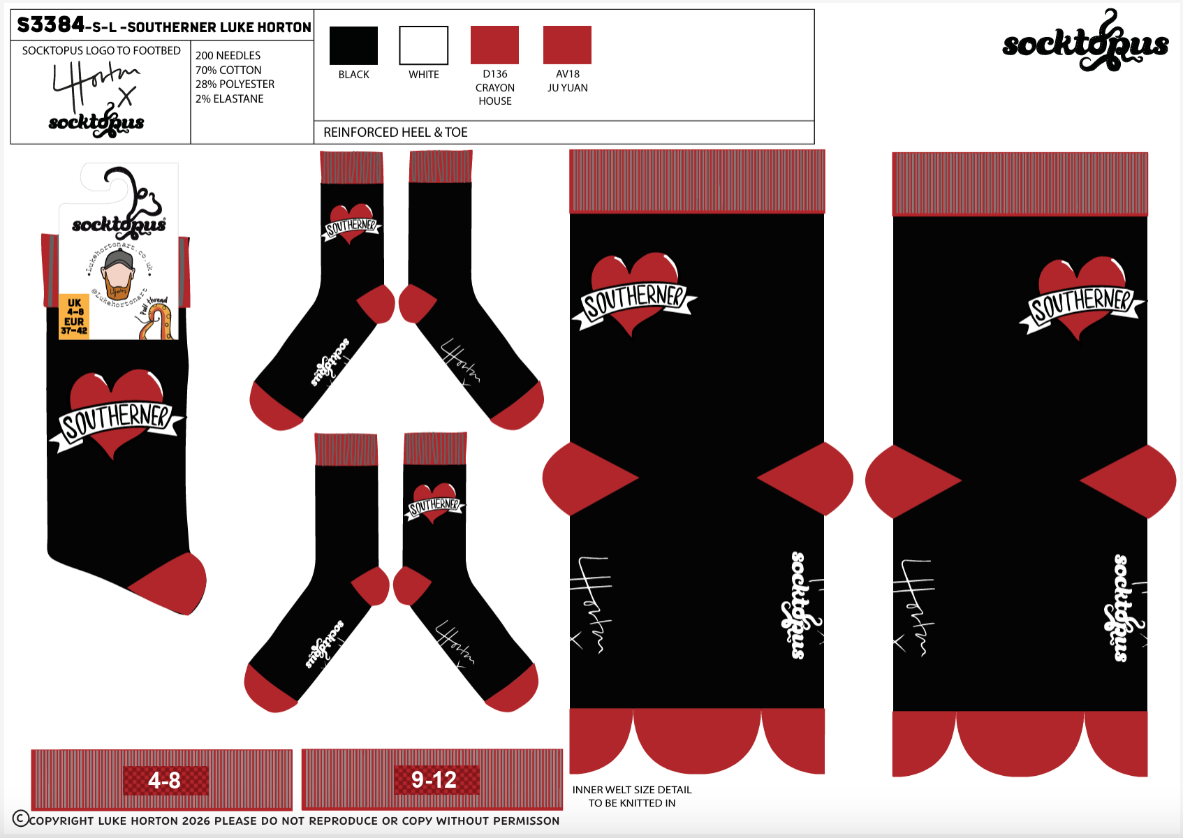 Southerner Socks - Luke Horton