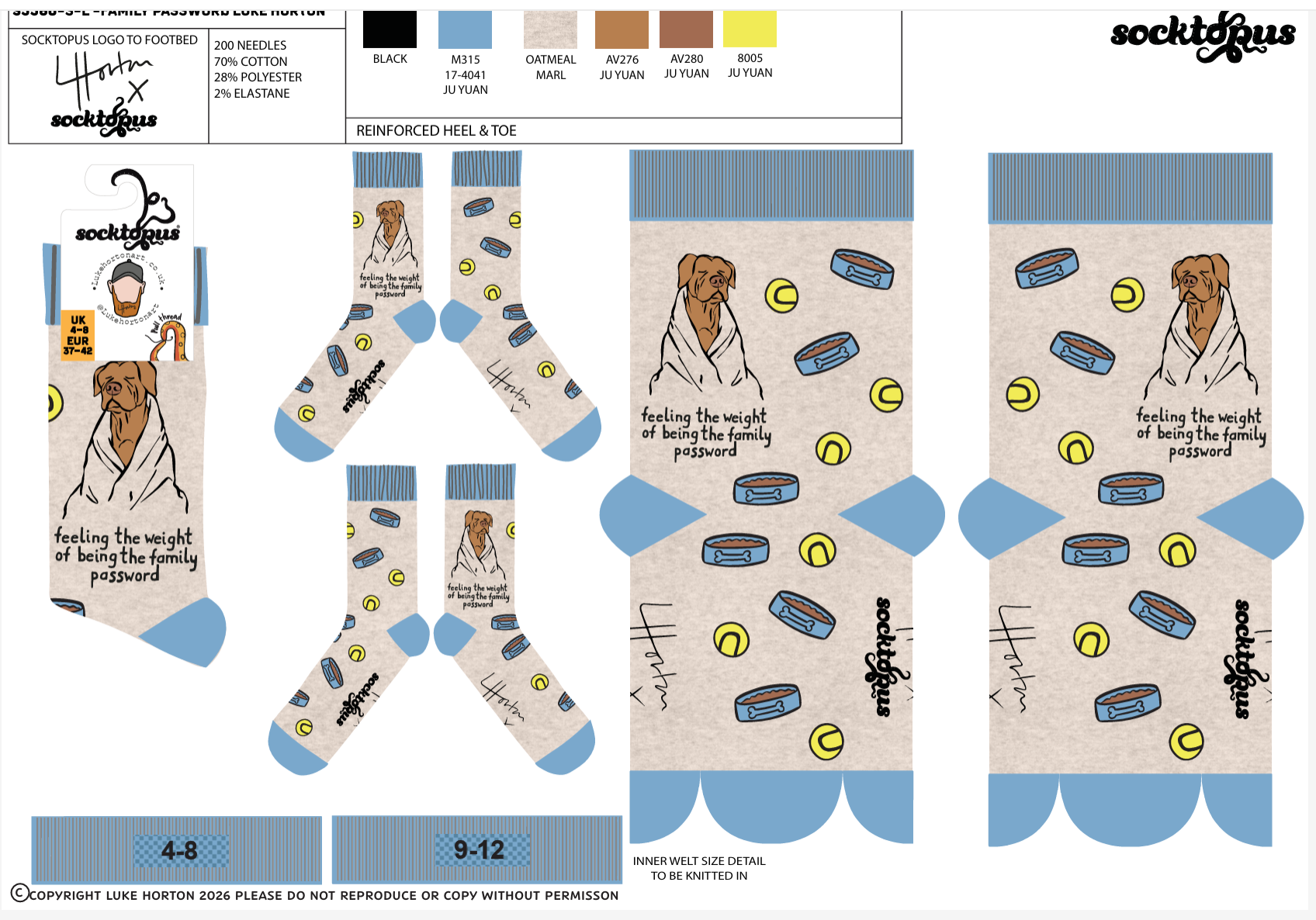 Family Password Socks - Luke Horton