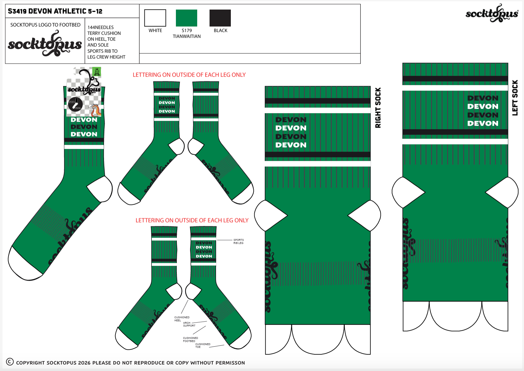 Devon Athletic Socks