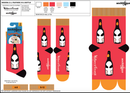 Feathers in a Bottle Socks - Wallace and Gromit