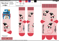 Shaun in Love Mini Socks - Wallace and Gromit