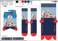 UK Bunting Socks - Wallace and Gromit
