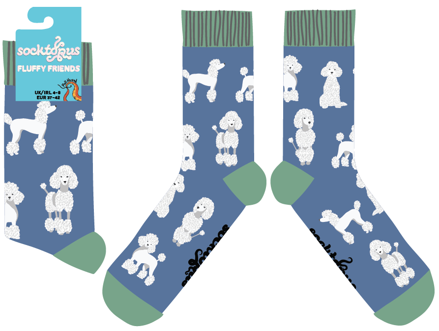 Fluffy Poodles Socks