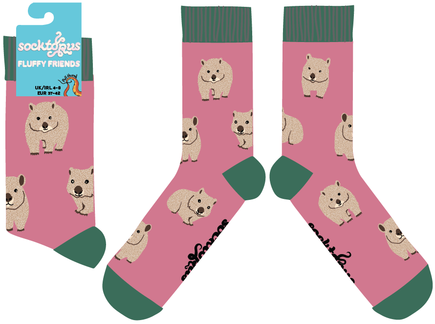 Fluffy Wombat Socks