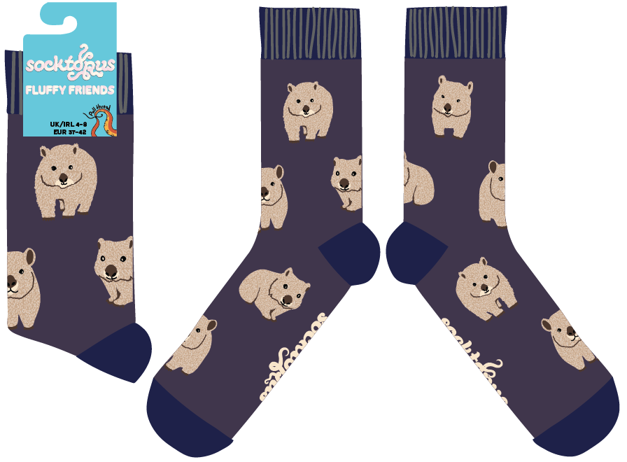 Fluffy Wombat Socks