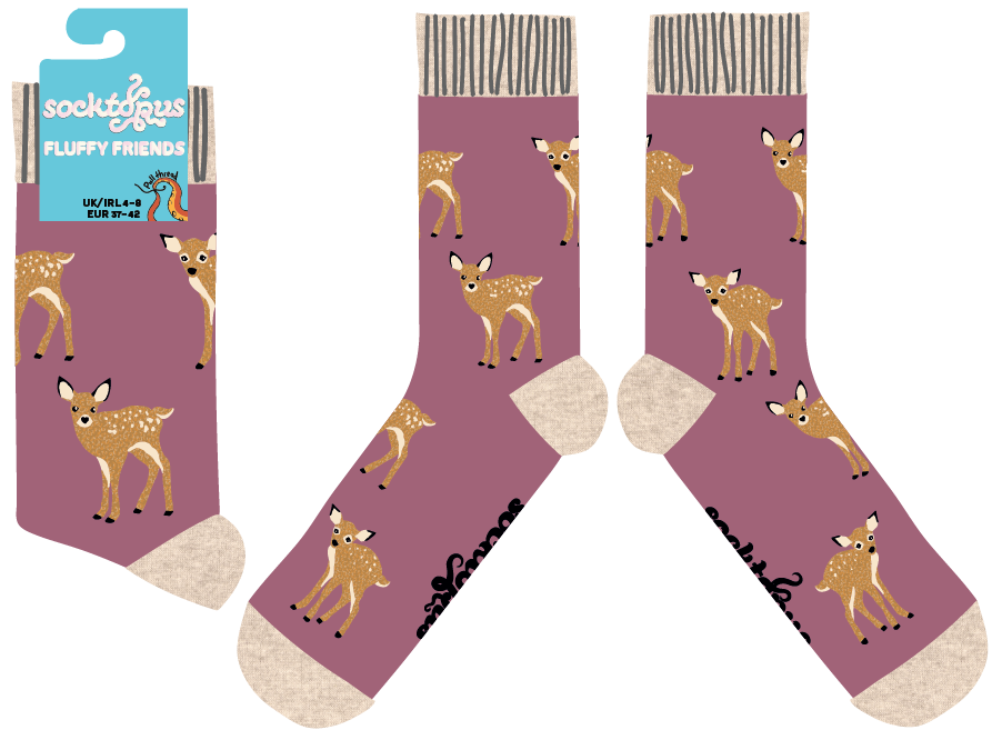 Fluffy Bambi Socks