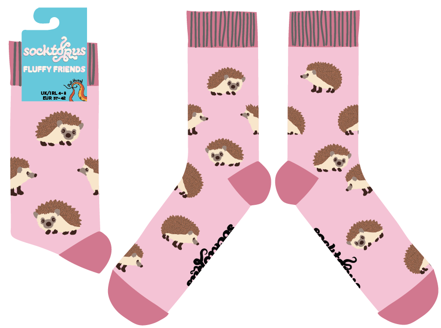 Fluffy Hedgehogs Socks