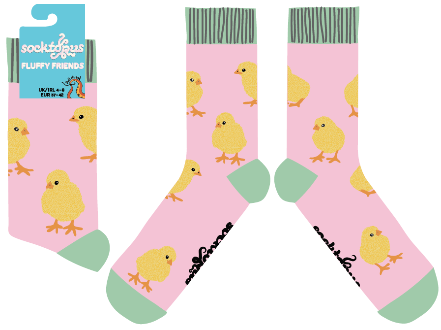 Fluffy Chick Socks
