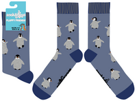 Fluffy Penguin Socks