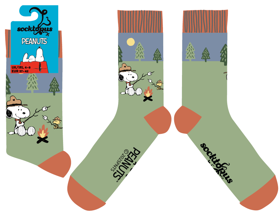 Happy Campers Socks - Peanuts