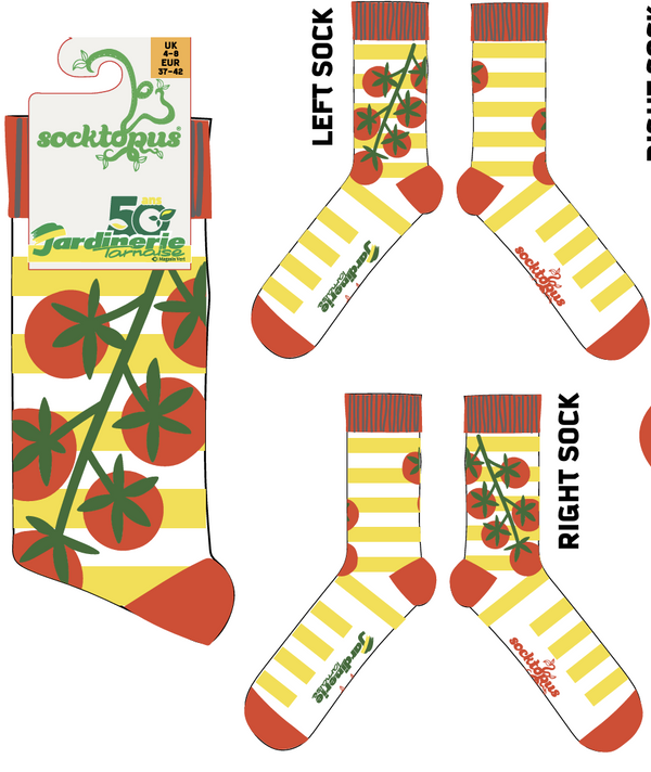 *Jardinerie Tarnaise - Rayures Tomatoes Socks