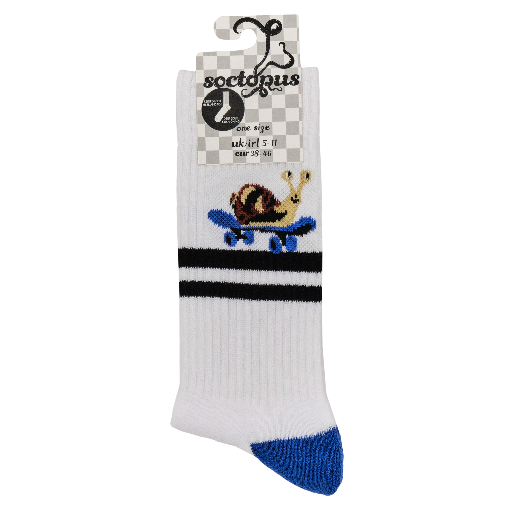 Snail Socks - Skateboarder Snail Athletic