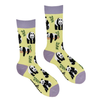 Panda Socks - Stu-Pandous (SOFT LIME)