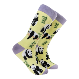 Panda Socks - Stu-Pandous (SOFT LIME)