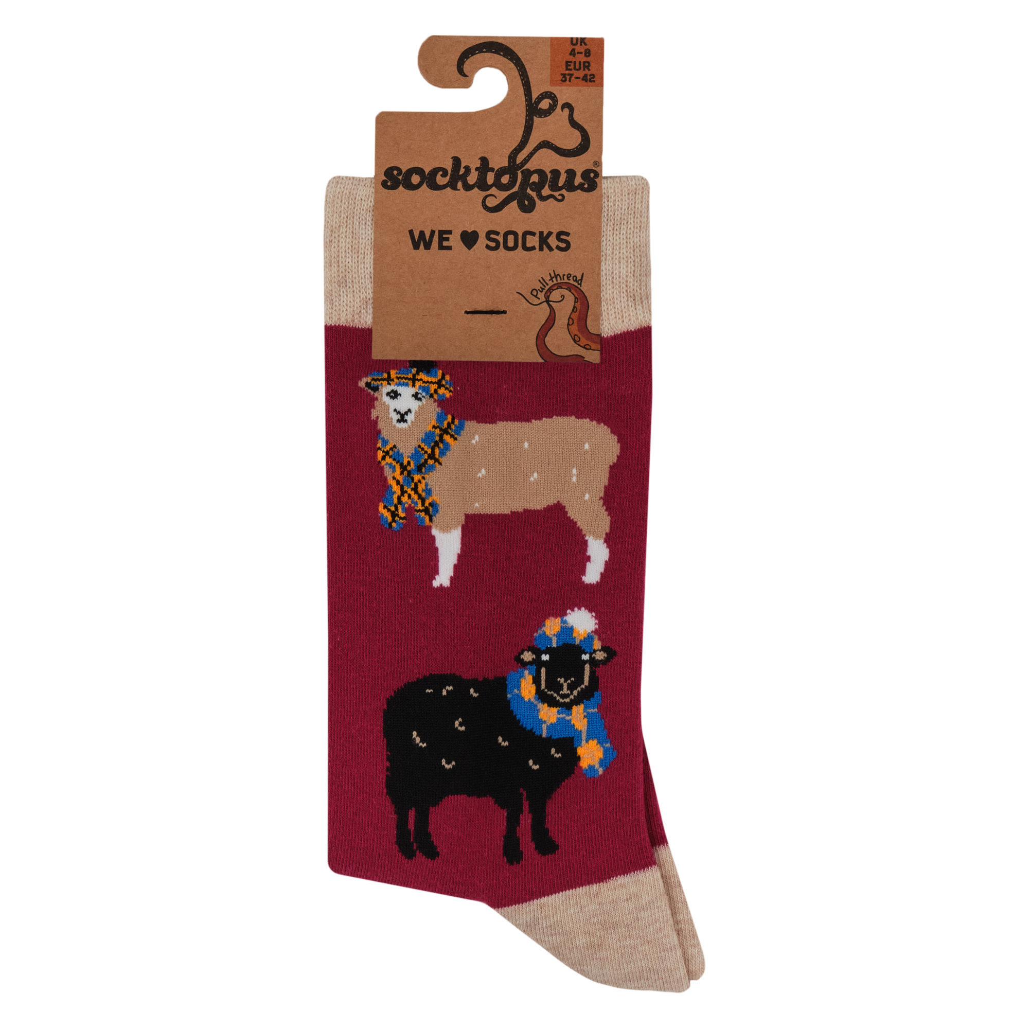Tartan Sheep Lover Socks