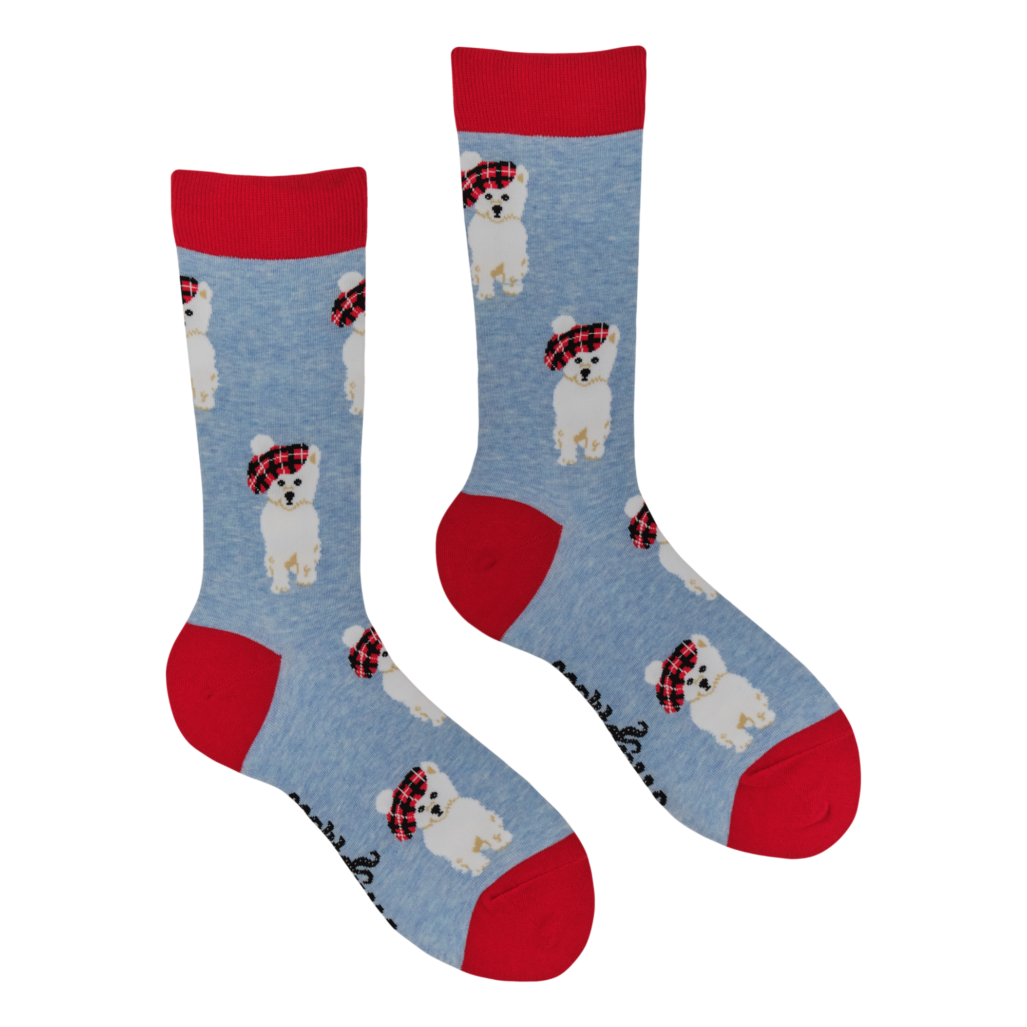 Tartan Westie Dog Socks