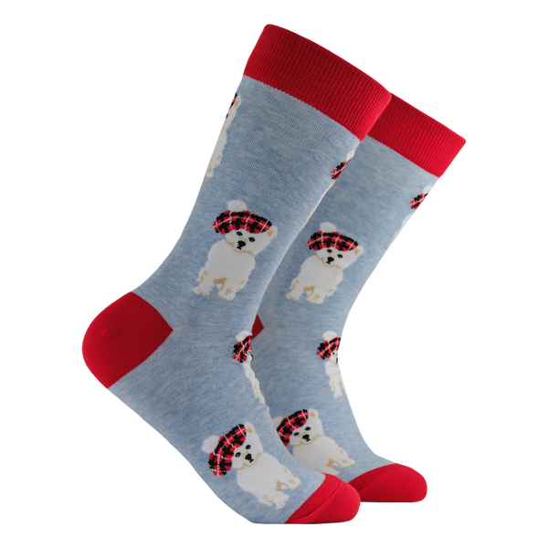Tartan Westie Dog Socks
