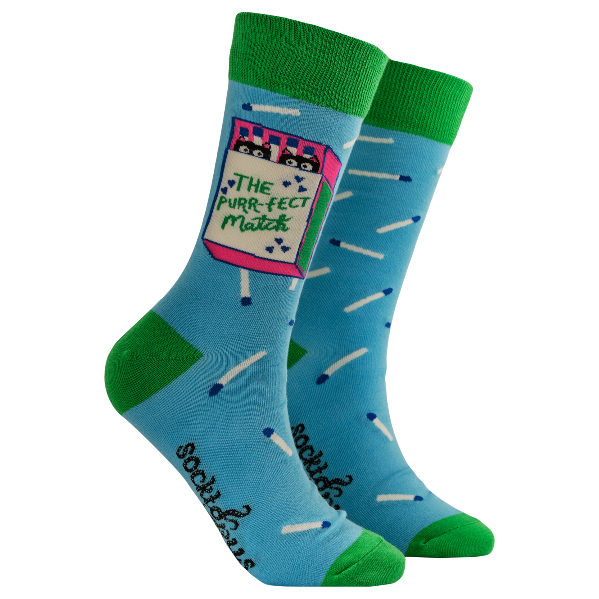 The Purrfect Match Socks - Paper Tail