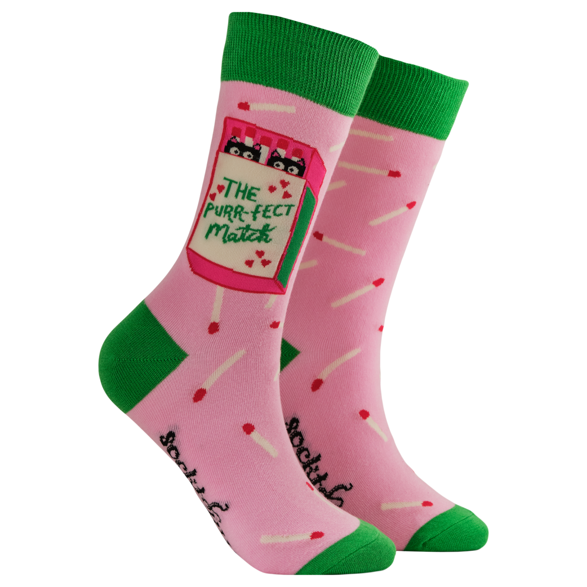 The Purrfect Match Socks - Paper Tail