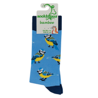 Blue Tit Bamboo Socks - Tit for Tat