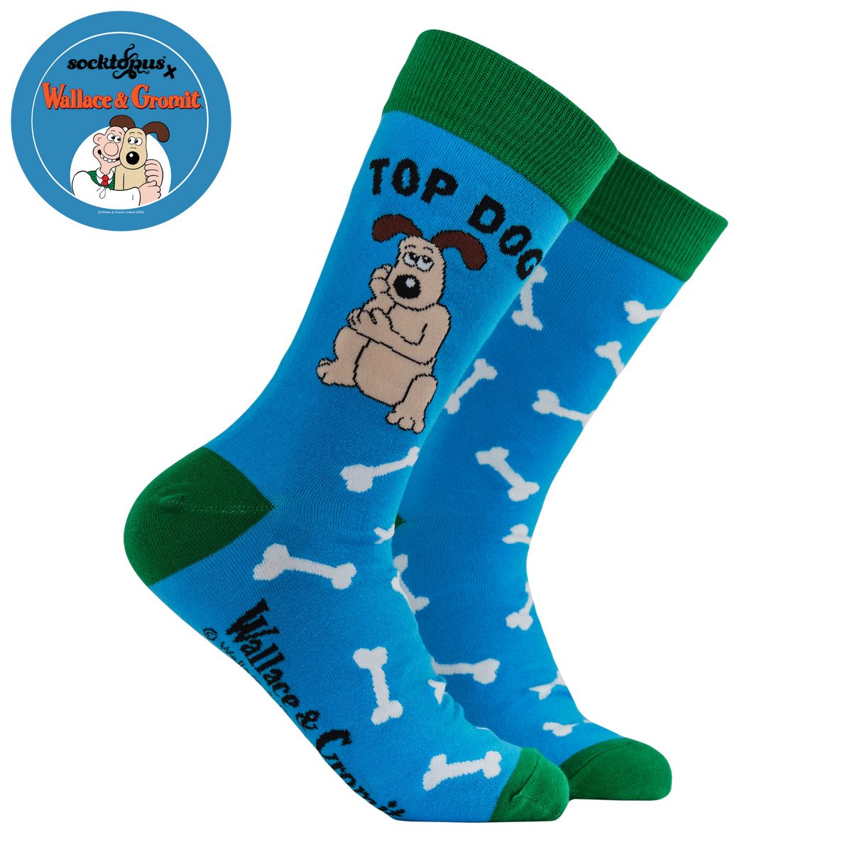 Top Dog Socks - Wallace and Gromit