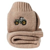 Tractor Embroidered Boot Socks