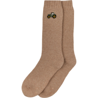 Tractor Embroidered Boot Socks