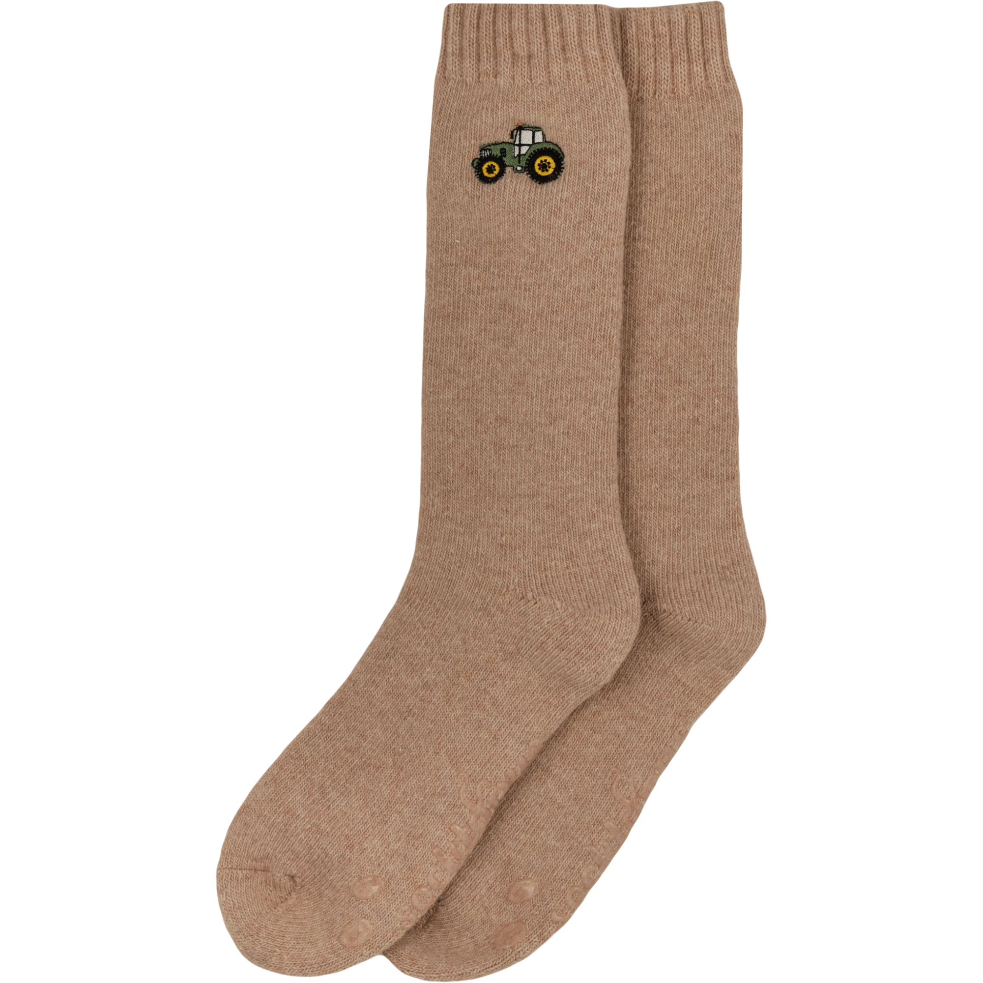 Tractor Embroidered Boot Socks