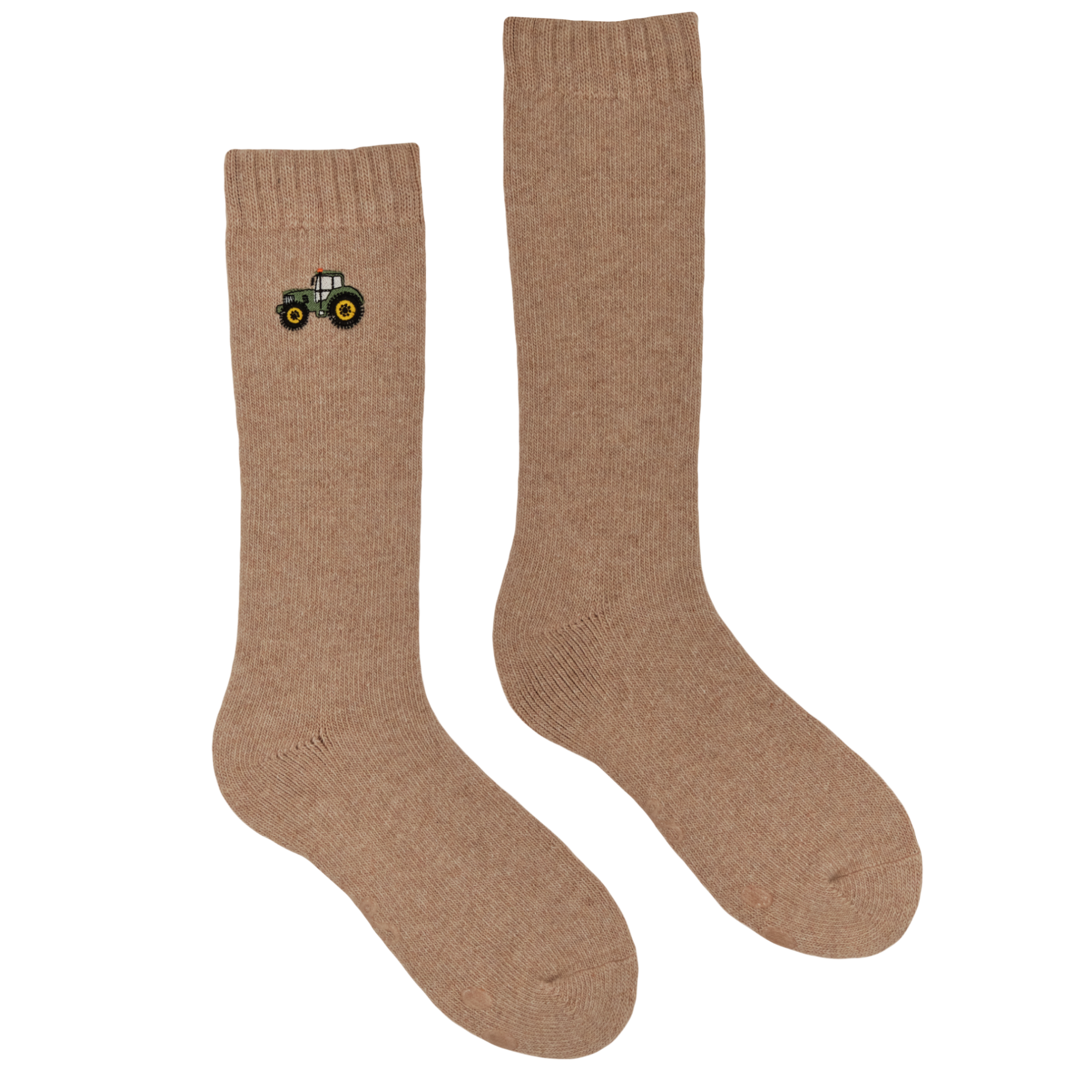 Tractor Embroidered Boot Socks