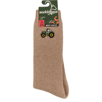 Tractor Embroidered Boot Socks