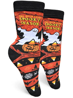 This Bitch Loves Spooky Season Socks