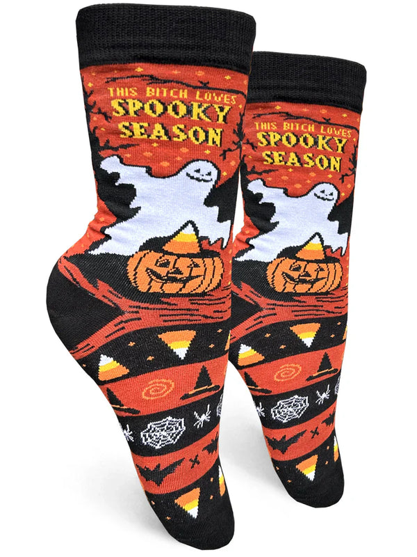 This Bitch Loves Spooky Season Socks