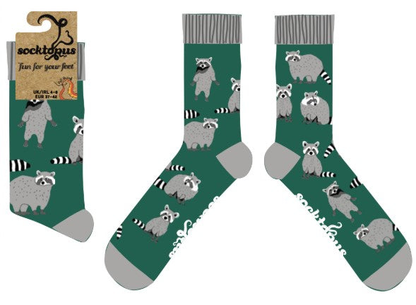 Raccoon Socks - Trash Panda