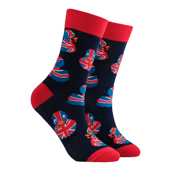 Union Jack Rubber Duck Mini Socks