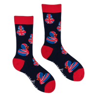 Union Jack Rubber Duck Socks