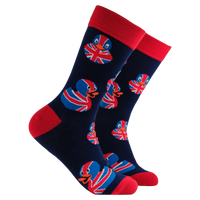 Union Jack Rubber Duck Socks
