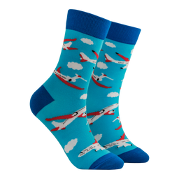 Airplane Mini Socks - Up in the Clouds