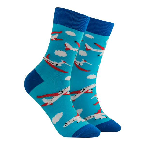 Airplane Mini Socks - Up in the Clouds