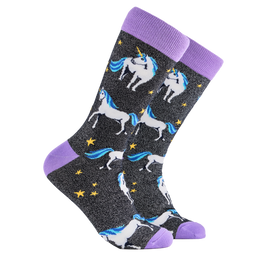 Unicorn Socks - SMALL NAVY