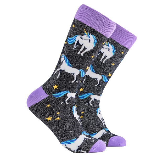 Unicorn Socks - SMALL NAVY