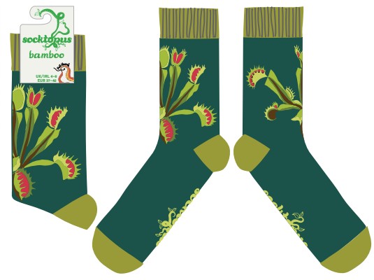 Venus Fly Trap Bamboo Socks
