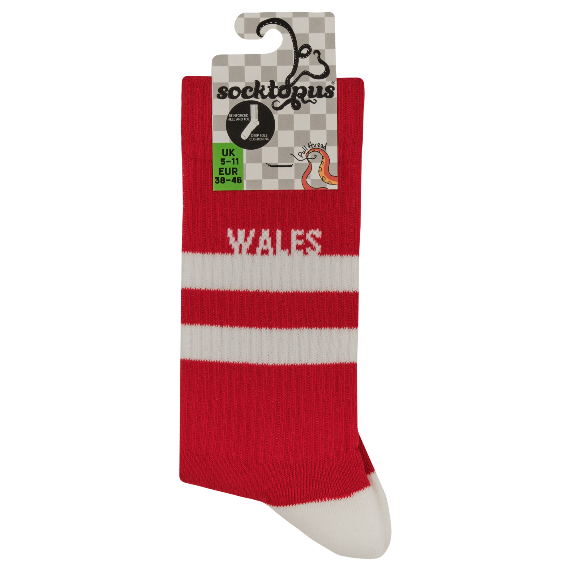 Wales Retro Sports Athletic Socks