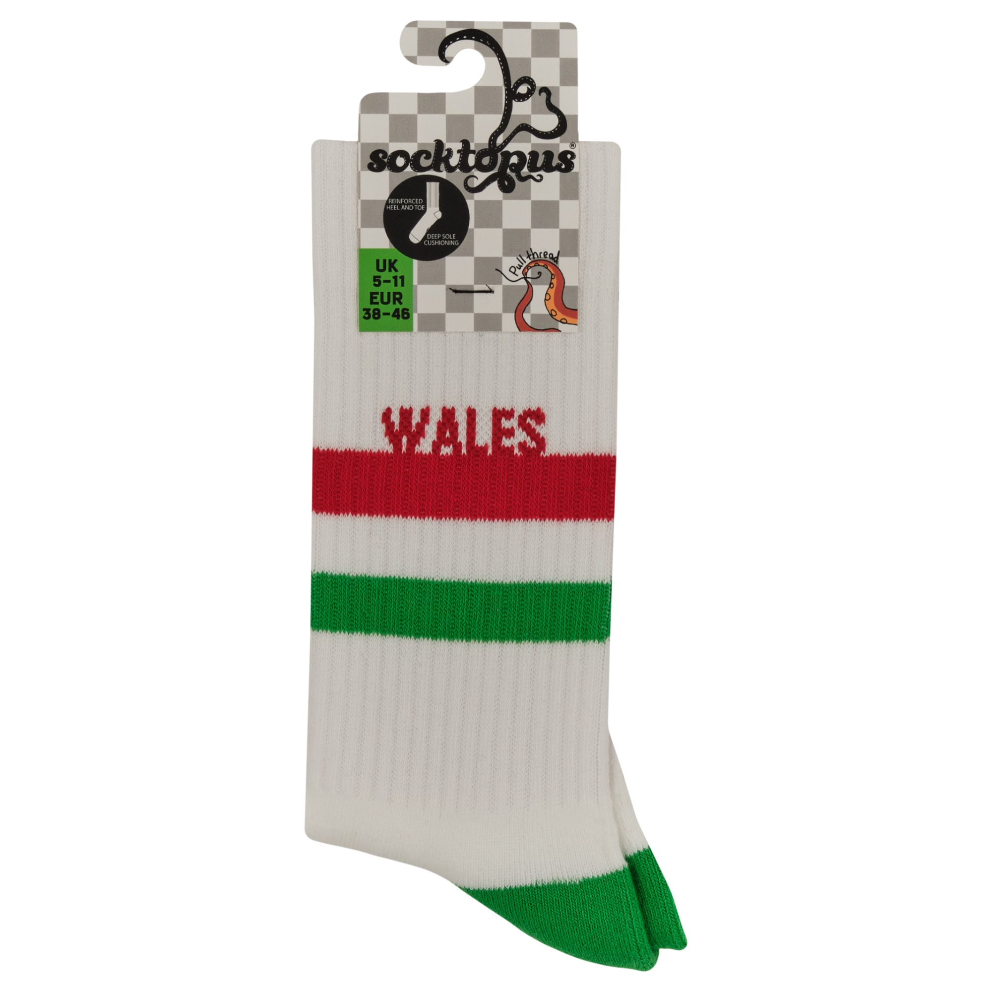 Wales Retro Sports Athletic Socks
