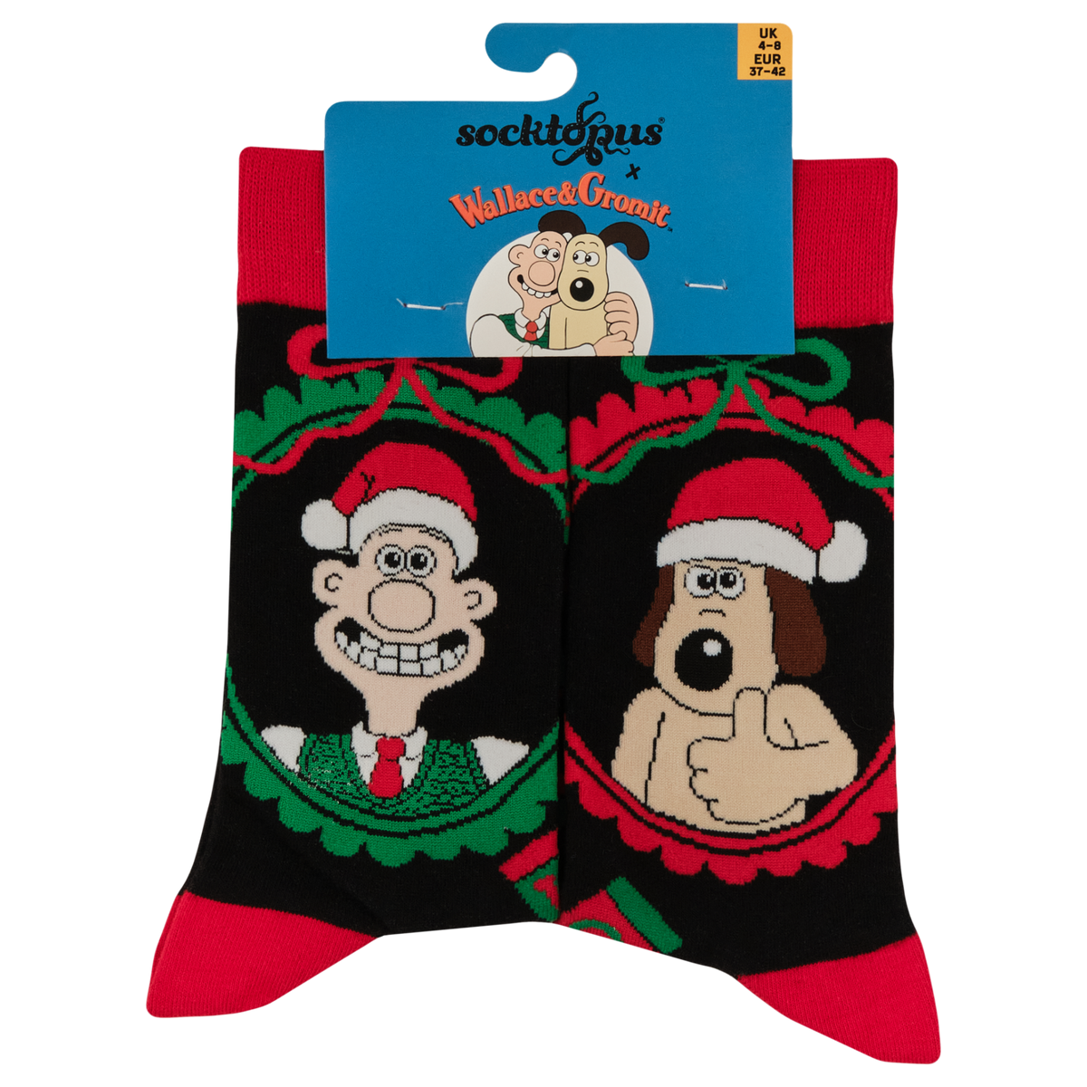 Wallace and Gromit Xmas Socks - Wallace and Gromit