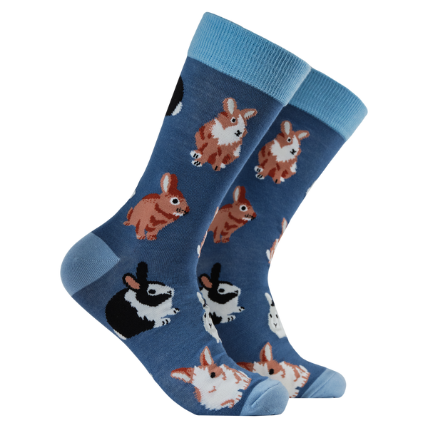 Bunny Bamboo Socks - Watersock Down - LARGE